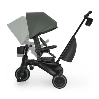 Складной трехколесный велосипед Kinderkraft Jazz 3 Green KRJAZZ03GRE0000 с поворотным сиденьем