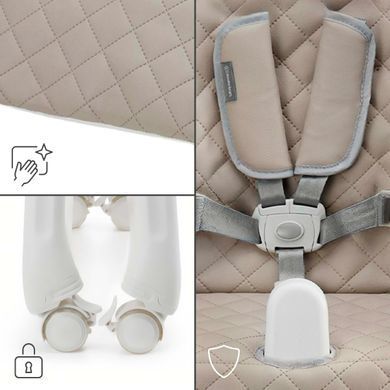 Стульчик для кормления 3 в 1 Kinderkraft Tulo Beige KHTULO00BEG0000