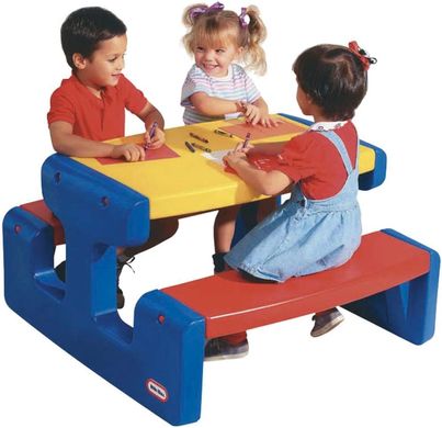 Большой детский стол для пикника Large Picnic Table Little Tikes 4668