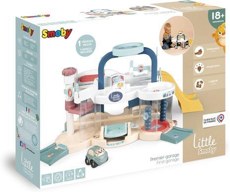 Игровой набор Мой первый гараж с машинкой First Garage Little Smoby 7600140202