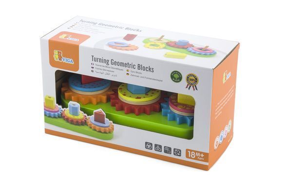 Дерев'яна пірамідка Шестерні Viga Toys 59611