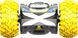 Трюкова машинка Exost 360 Cross II на радіокеруванні (1:18, 2,4 GHz) Silverlit 20257-3 жовта