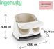 Детское сиденье-бустер Baby Base 2 в 1 Cashmere Ingenuity 10678