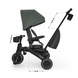 Складной трехколесный велосипед Kinderkraft Jazz 3 Green KRJAZZ03GRE0000 с поворотным сиденьем