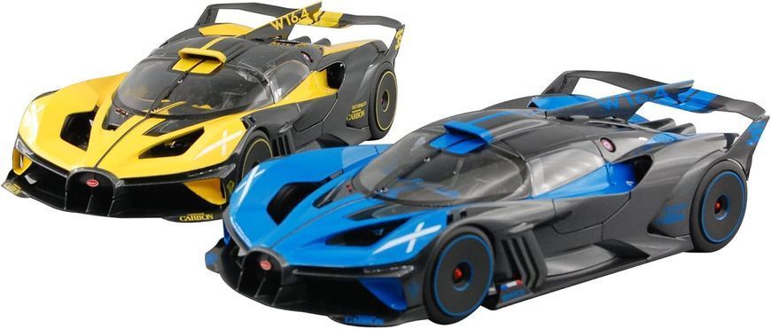 Металева автомодель Bugatti Bolide W16.4 (1:18) Bburago 18-11047 BU (чорно-синій)