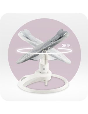 Електрична гойдалка MoMi PEARL grey BULE00040 з пультом дистанційного керування