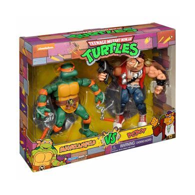 Уцінка Набір ігрових фігурок Мікеланджело проти Бібопа TMNT Playmates Toys 81277