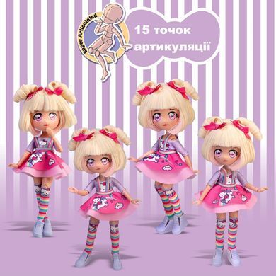 Лялька 4SF Manga Dolls серії Hello Kitty Цукерочка-єдиноріг HKTF0400