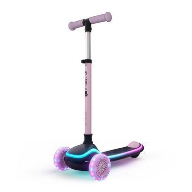 Складной самокат 2 в 1&nbsp;Kinderkraft Raket Up Pink KRRAUP00PNK0000 RGB LED&nbsp;дека и колеса