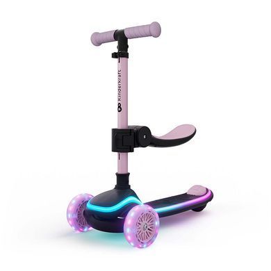 Складной самокат 2 в 1&nbsp;Kinderkraft Raket Up Pink KRRAUP00PNK0000 RGB LED&nbsp;дека и колеса