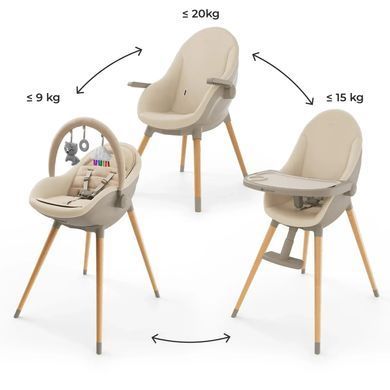 Стульчик для кормления 3в1 Kinderkraft Fini Up Beige KHFINIUPBEG0000
