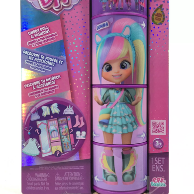 Уцінка Лялька з довгим волоссям Jenna (20 см) Series 1 Cry Babies BFF IMC Toys 904361