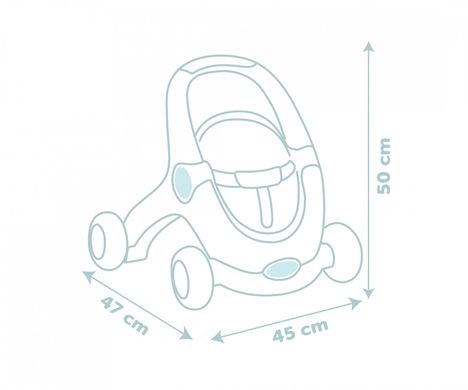 Дитячі ходунки-коляска 3 в 1 з лялькою Little Smoby 140308 від 1 року