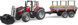 Трактор с прицепом для перевозки леса (1:16) Massey Ferguson Bruder 02046