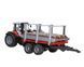 Трактор с прицепом для перевозки леса (1:16) Massey Ferguson Bruder 02046