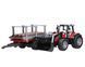 Трактор с прицепом для перевозки леса (1:16) Massey Ferguson Bruder 02046