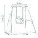 Детская металлическая качеля Metal Baby Swing Smoby Life 7600830306 (120см, до 25 кг)