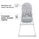 Стільчик для годування Kinderkraft Binci Light Grey KHBINC00LGR0000