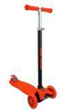 LED трехколесный детский самокат (до 75 кг) Kids Scooter GO Travel maxi LS306OR оранжевый