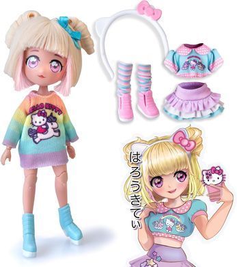 Стильна лялька Цукерочка-єдиноріг 4SF Manga Dolls Hello Kitty HKTF2000