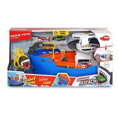 Ігровий набір Катер (50 см) Полювання на акул Shark Attack Dickie Toys 3779001 світло та звук