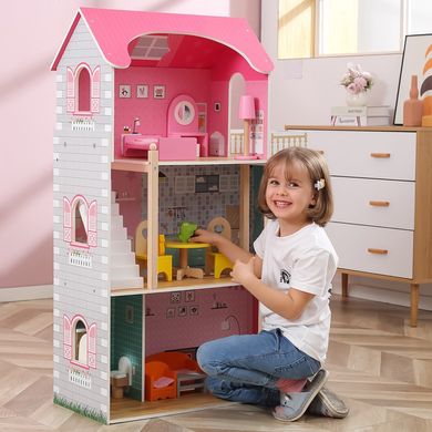 Великий дерев'яний ляльковий будиночок Viga Toys 44570