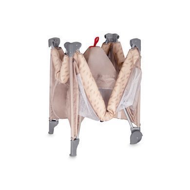 Детская кроватка 2в1 MoMi BELOVE LOZE00027 beige с сумкой для транспортировки в комплекте