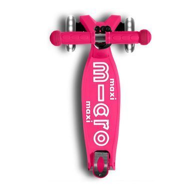 Складаний дитячий самокат Maxi Micro Deluxe Foldable LED Shocking Pink MMD096 від 5 до 12 років