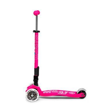 Складаний дитячий самокат Maxi Micro Deluxe Foldable LED Shocking Pink MMD096 від 5 до 12 років