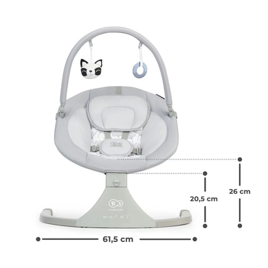 Крісло-гойдалка Kinderkraft Luli Gray KKBLULIGRY0000