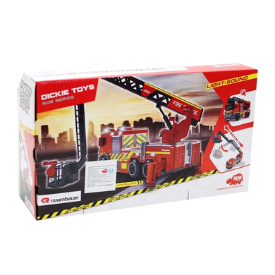 Пожежна машина (23 см) Mercedes Benz з телескопічною драбиною Dickie Toys 3714011 зі звуком та світлом