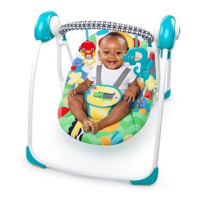 Уценка Музыкальная качель Улыбка саванны Bright Starts Safari Smiles Portable Swing Kids II 60403