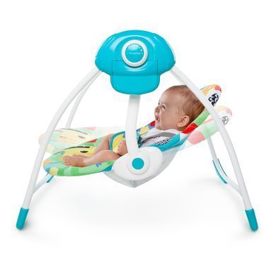 Уценка Музыкальная качель Улыбка саванны Bright Starts Safari Smiles Portable Swing Kids II 60403