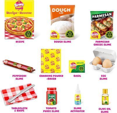 Набор со слаймами Пицца Slime Mart Pizza Make Your Own Realistic Slime Food Shopping Basket Zuru 15905B