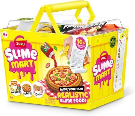 Набор со слаймами Пицца Slime Mart Pizza Make Your Own Realistic Slime Food Shopping Basket Zuru 15905B
