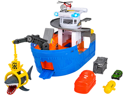 Игровой набор Катер-Охота на акул Shark Attack Dickie Toys 3779001 свет, звук