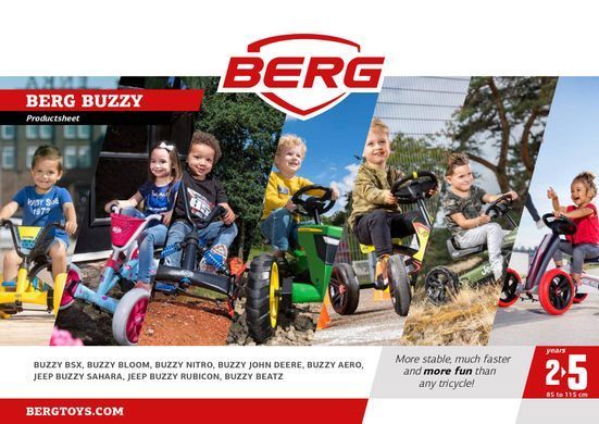 Дитячий велокарт Buzzy Aero Berg 24.30.21.00 від 2 років