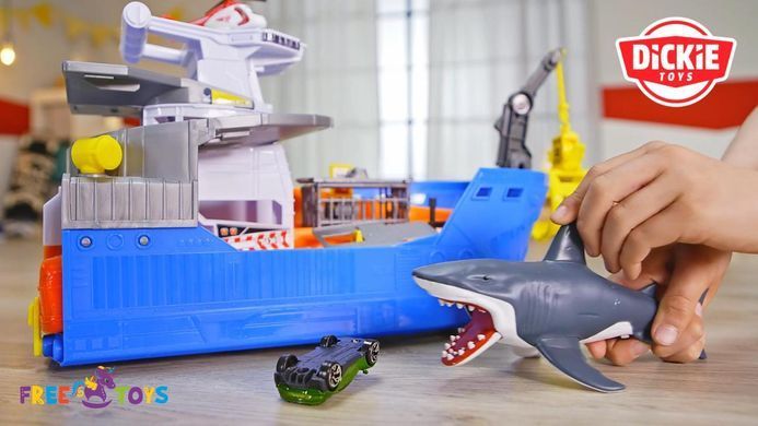 Ігровий набір Катер (50 см) Полювання на акул Shark Attack Dickie Toys 3779001 світло та звук