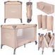 Детская кроватка 2в1 MoMi BELOVE LOZE00027 beige с сумкой для транспортировки в комплекте