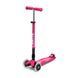 Складаний дитячий самокат Maxi Micro Deluxe Foldable LED Shocking Pink MMD096 від 5 до 12 років