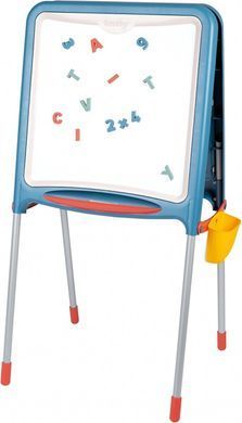 Двосторонній мольберт на металевих ніжках Літери та цифри Smoby Metal Board 410308
