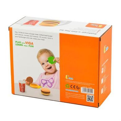 Игровой набор Гамбургер и Кола Viga Toys 51602