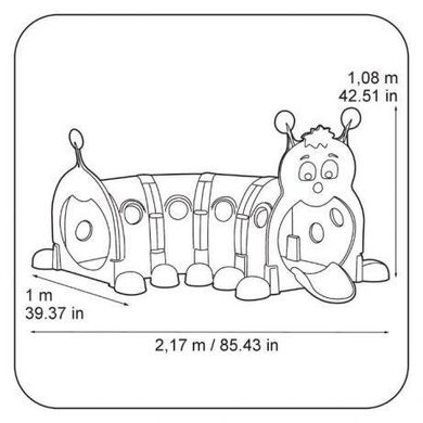 Детский игровой туннель Гусеница GUS Feber 9596