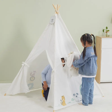 Деревянная палатка для детей PolarB Tipi Teepee Tent Viga Toys 44095