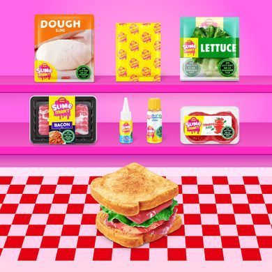 Набор со слаймами Тележка вкусностей Slime Mart Shopping Cart Slime Kit Make Your Own Realistic Slime Food Zuru 15907