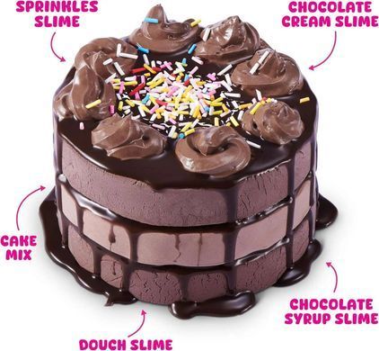 Набор со слаймами Тележка вкусностей Slime Mart Shopping Cart Slime Kit Make Your Own Realistic Slime Food Zuru 15907