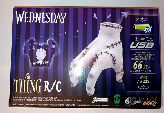 Игрушечная рука Вещь Венздей на радиоуправлении (1:1, 2.4 ГГц) Wednesday RC Thing Jada Toys 253254005