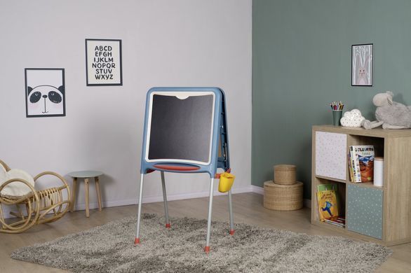 Двосторонній мольберт на металевих ніжках Літери та цифри Smoby Metal Board 410308