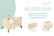 Дорожная детская кроватка 2в1 MoMi BELOVE PLUS Dark Green LOZE00025&nbsp;