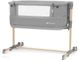 Дитяче приставне ліжечко Neste Grow Light Grey Full Wood Kinderkraft KCNEGR00LGR000W